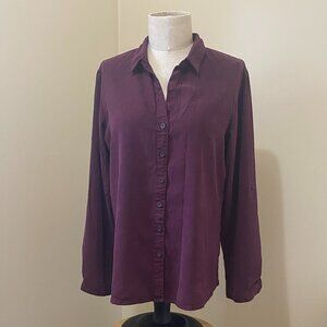 Plum "Matti M" Blouse, Buttery soft fabric, Medium